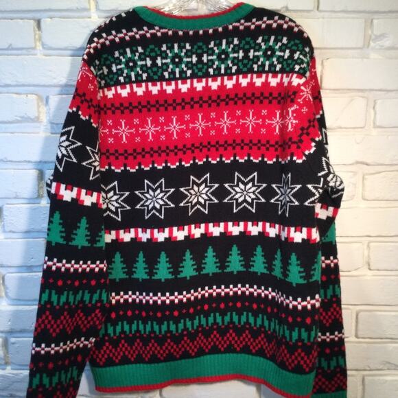 Ugly Christmas Sweater Dinosaur Themed XL - Picture 3 of 5